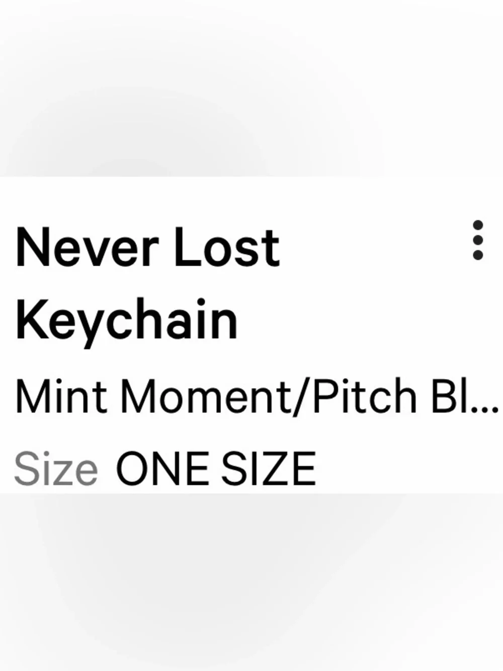 Lululemon Athletica - Never Lost Keychain (color - mint moment)